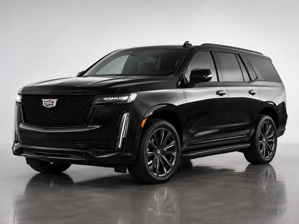 Black Cadillac Escalade luxury SUV, chauffeur and SUV rental in Miami & Fort Lauderdale