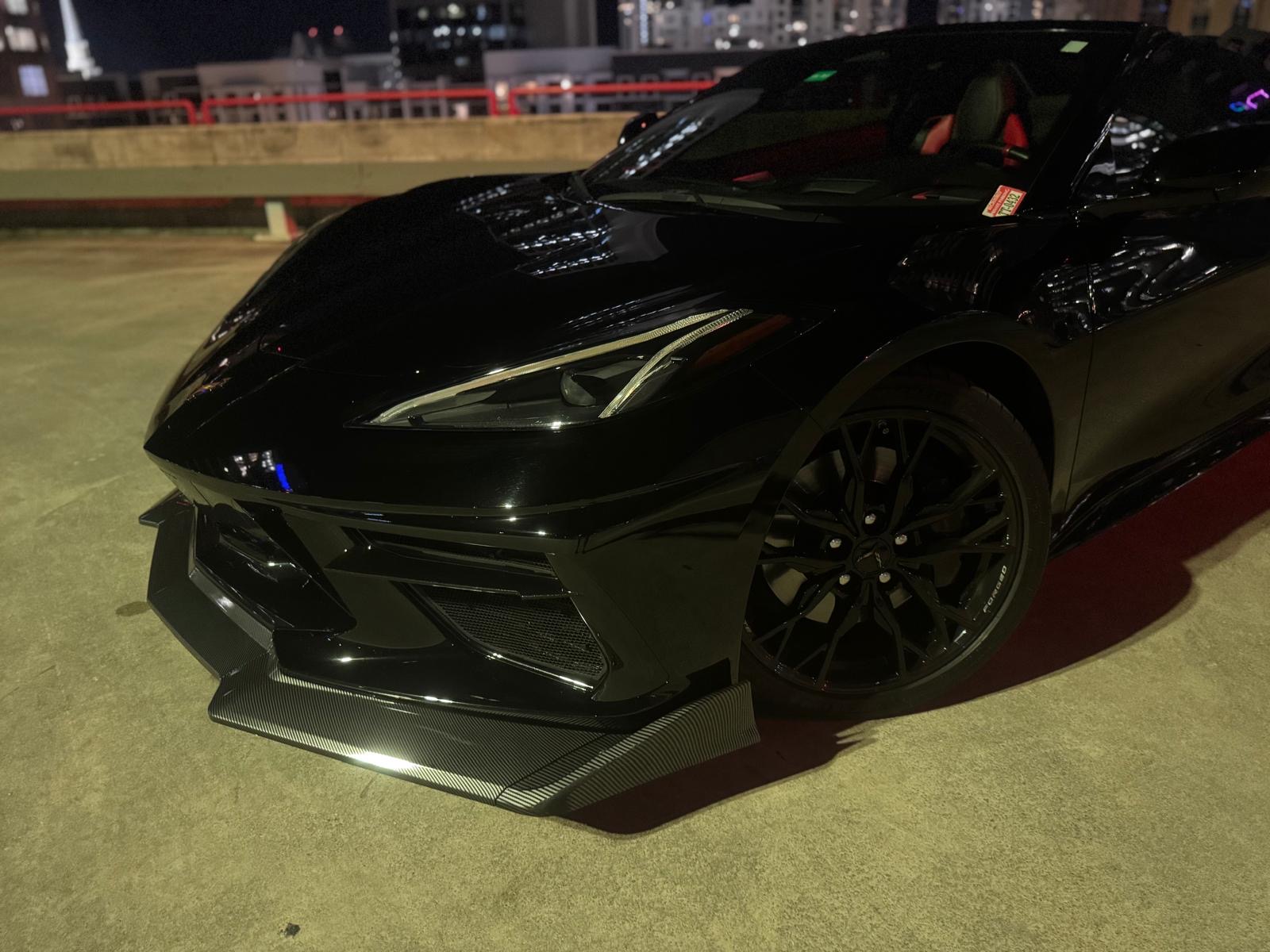 Black 2024 Chevrolet Corvette C8 Stingray rental Miami photo 5