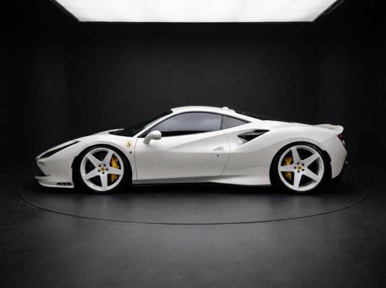 White Ferrari F8 Tributo rental in Miami